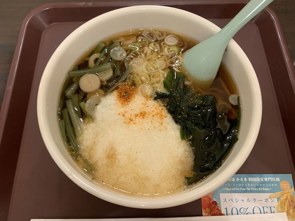 「山菜とろろそば 750円+tax」@東京シェフズキッチン そば処 羽田あずみ野の写真