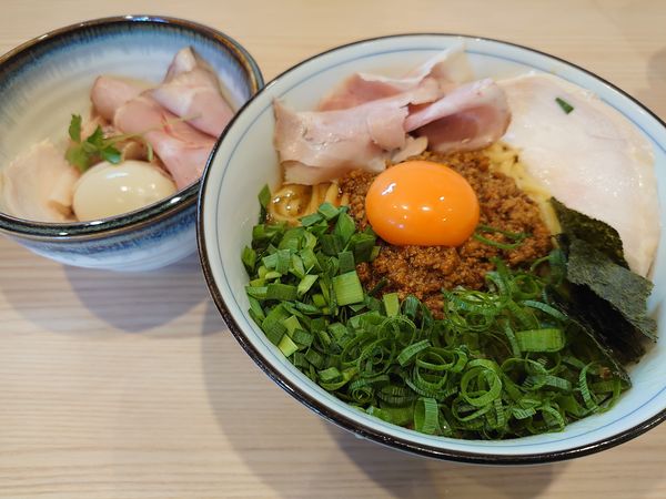 「特製台湾まぜそば」@中華そば 四つ葉 東松山臨時店舗の写真