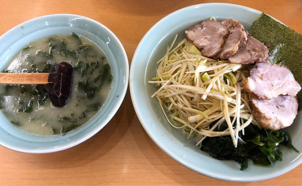 「つけネギチャーシュー中盛」@ラーメンショップ 練間の写真