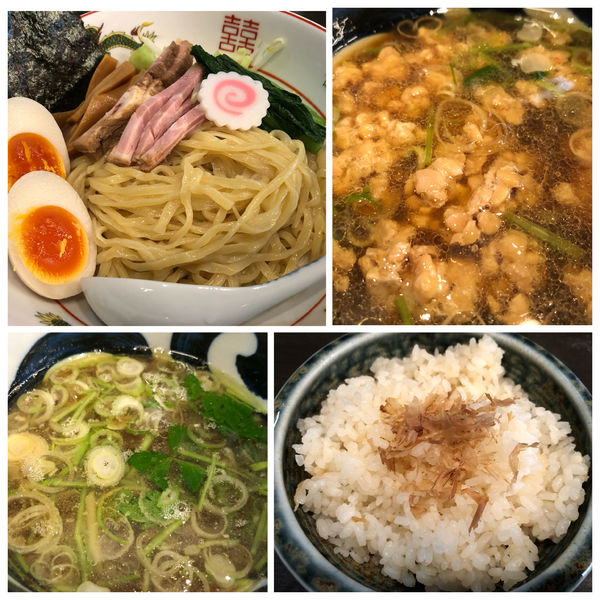 「味玉つけ麺 950円 生姜めし 100円」@中華麺きなりの写真