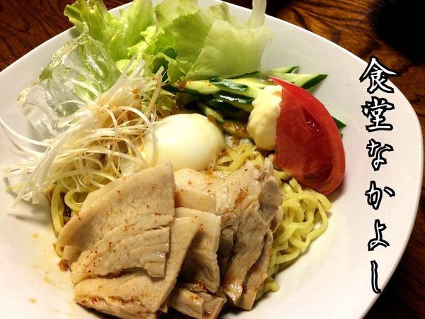 「冷やし豚辛めん￥800」@食堂なかよしの写真