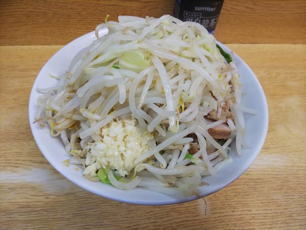 「小豚Ｗ(汁なし・少なめ)」@ラーメン二郎 環七新新代田店の写真