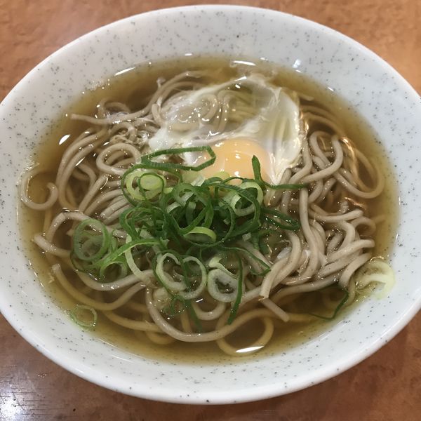 「月見（￥350）」@都そば 布施店の写真