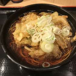 特大かき揚げそば 390円 + ラそば変更券 50円