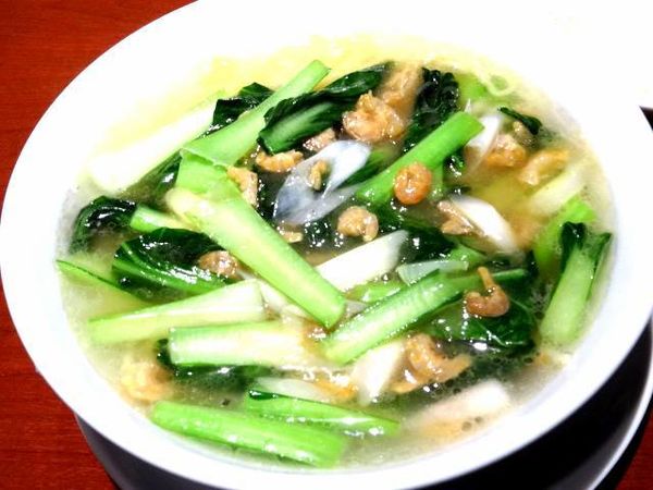 「開洋麺(中華野菜と干し海老の塩味麺，1170円，税別)」@美華園 新橋店の写真