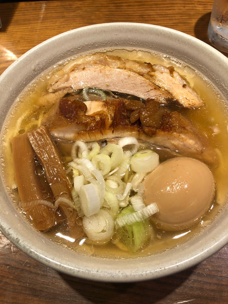 「macro（990円） +煮卵（55円）トッピング」@人類みな麺類 東京本店の写真