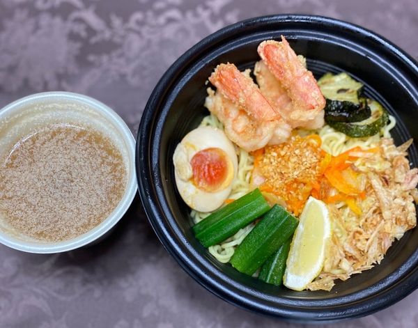 「【UberEats】大海老と夏野菜のレモン冷やし中華９５０円」@バーミヤン 新子安店の写真