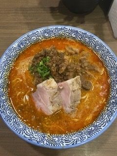 「【限定】牛骨坦々麺」@煮干しつけ麺 宮元の写真
