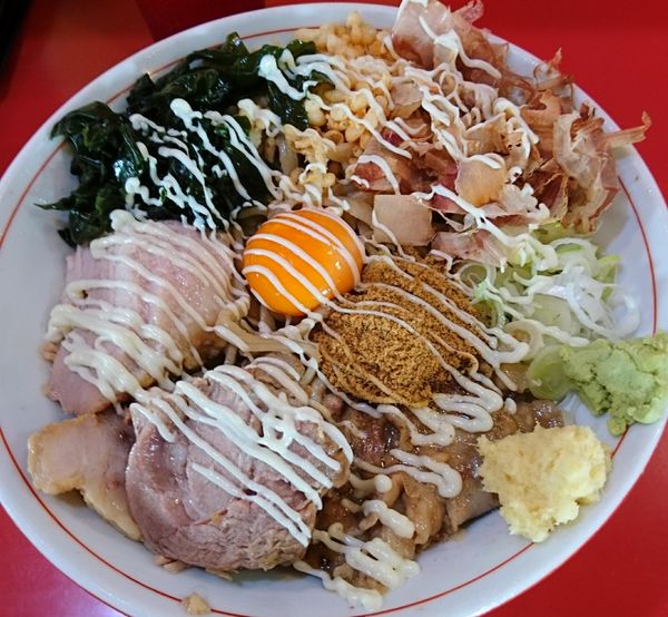 「冷やしたぬき(限定)＋豚一枚」@蒙麺 火の豚の写真