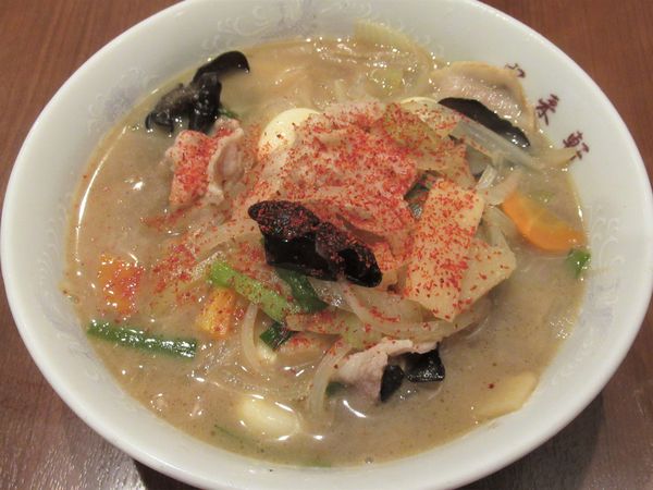 「大蒜（おおひる）ラーメン（850円）」@宝来軒 三代目の写真