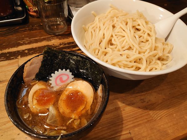 「特製つけめん(大盛)」@麺座でんの写真