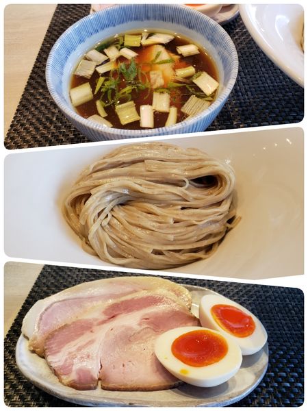 「特製　鶏としじみの淡麗つけ麺 〈醤油〉」@宍道湖しじみ中華蕎麦 琥珀 東京本店の写真