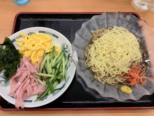 「黒酢しょうゆ冷し麺 550円」@日高屋 小手指北口店の写真