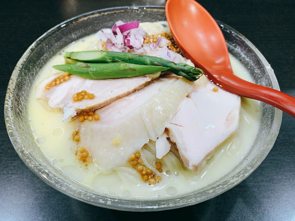 「冷製ZENBコーンヌードル」@超純水採麺 天国屋の写真