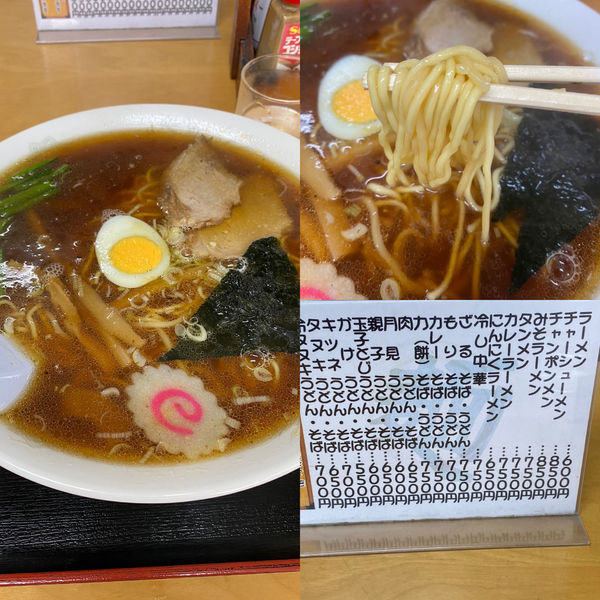 「ラーメン➕大盛➕麺固め」@丸一食堂の写真