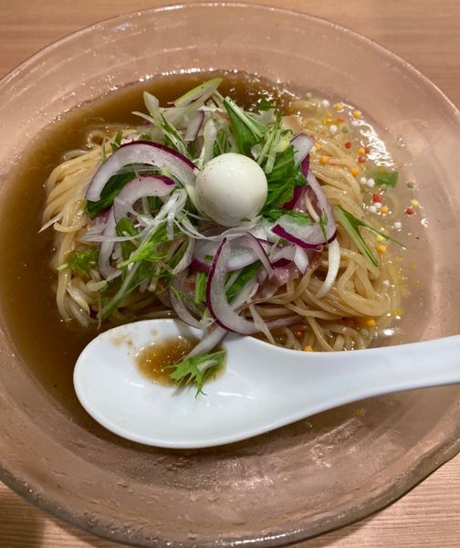 「【限定】柚子と煮干しの冷やしそば　８００円」@らぁ麺 はやし田 武蔵小杉店の写真