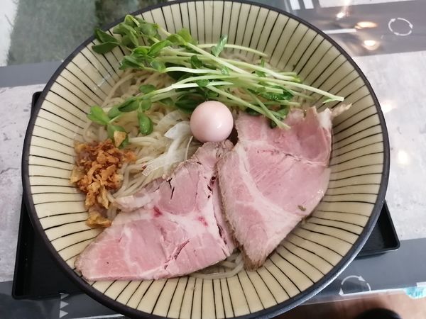 「（限定）氷点そば¥800＋肉ごはん(クーポン)」@(仮)麺食堂の写真