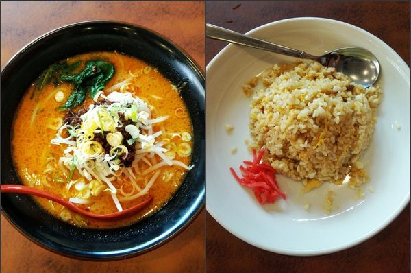 「担々メン 880円＋ニンニクチャーハン 600円＋税」@四川料理 長楽 大府店の写真