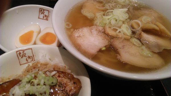 「ミニ炙り焼豚ご飯セット 930円」@喜多方ラーメン坂内 市川店の写真