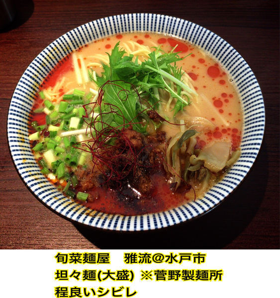 「坦々麺大盛」@旬菜麺屋 雅流の写真