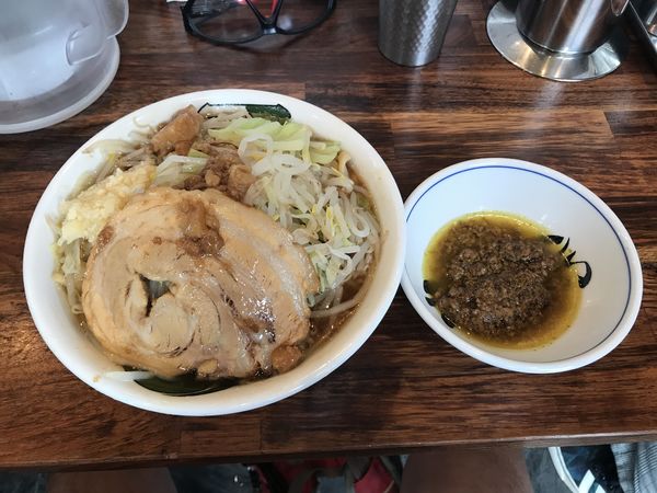 「濃厚雷そば+キーマ」@雷 北松戸本店の写真