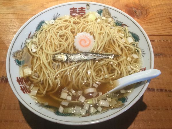 「かけ煮干し中華そば(¥600)」@二階麺肴酒店 黒黒黒の写真