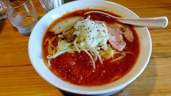 「とまとBIG(大盛)(太麺)８５０円」@カッパ64 福生店の写真