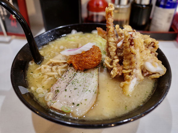 「げそ天みそらーめん…990円」@らーめん 有頂天 EVOLUTIONの写真