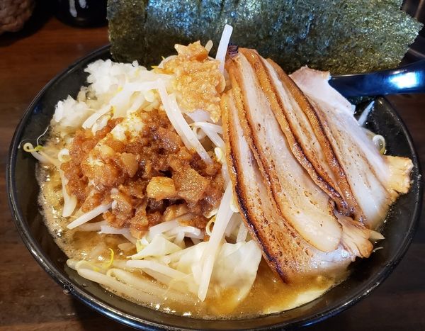「濃厚G郞麺＋チャーシュー海苔増し」@六代目 麺処「まるは」極 西船橋店の写真