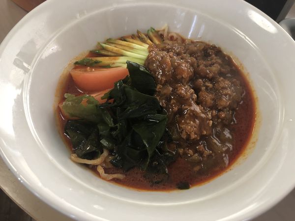 「(辛)冷やし坦々麺・半チャーハン」@らーめん鳳凰の写真