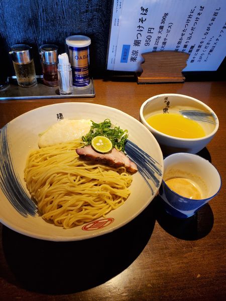 「【限定】薬涼 潮つけそば大盛（大盛無料300㌘）」@麺や 虎徹の写真