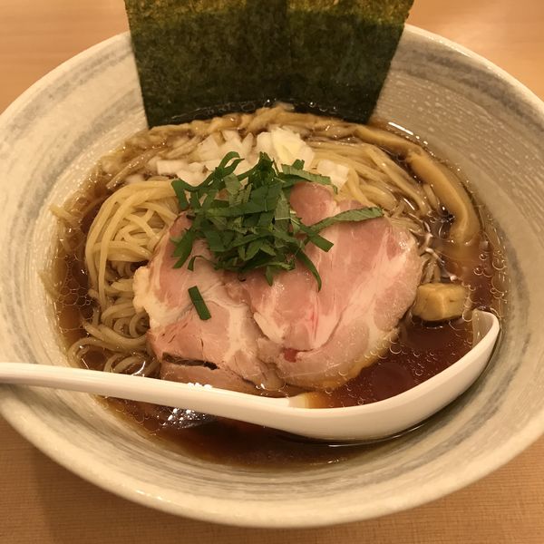 「【期間限定】冷やしイリコ蕎麦（￥800）」@中華そば たかばんの写真