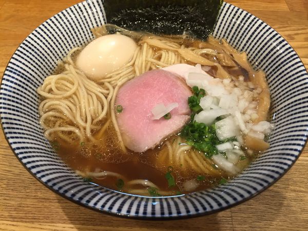 「味玉煮干しラーメン（850円）」@自家製麺 純の写真