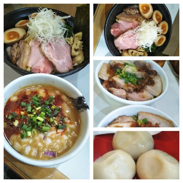 「担々つけ麺＋チャーシュー丼」@麺屋 扇 SENの写真