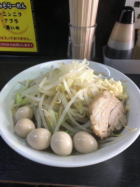 「ラーメン(並)＋うずら」@ハングリーピッグの写真