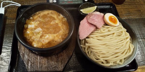 「つけめん醤油+レアチャーシュー」@中華そば ことぶきやの写真