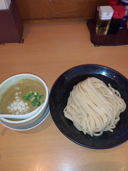 「貝鶏白湯つけめん」@麺堂 稲葉の写真
