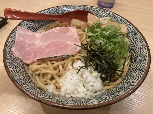 「まぜそば 大盛り」@中華そば 葵 ララガーデン川口店の写真