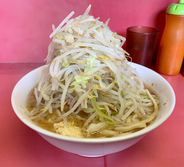 「小ラーメン（野菜・ニンニク少なめ）」@ラーメン二郎 ひばりヶ丘駅前店の写真