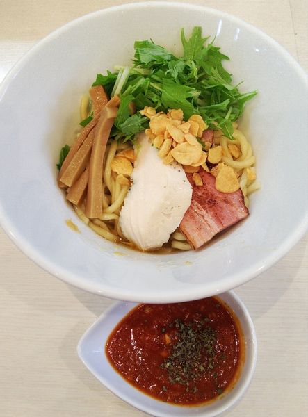 「(限定) にんにくたっぷりトマトまぜそば 800円」@麺屋 志縁の写真