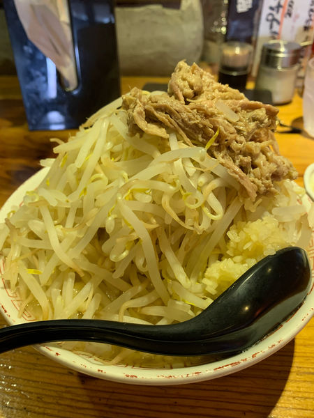 「豚らーめん　大盛り　野菜マシマシ」@豚のさんぽ 大町駅前店の写真