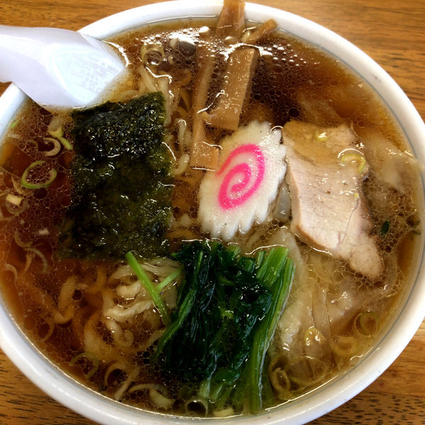 「ワンタンメン　850円」@茶釜 本店の写真