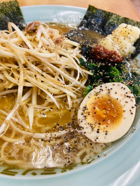「ネギラーメン、小ライス」@ラーメンショップ椿 稲城店の写真