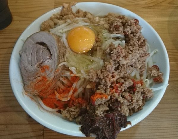 「小汁なし麺」@立川マシマシ 東金市役所ご近所店の写真