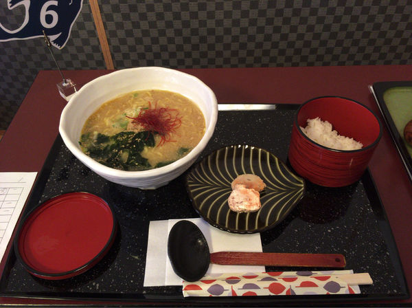 「あん肝ラーメン+あん肝+半ライス」@あん肝ラーメン 麺屋 まるみつの写真