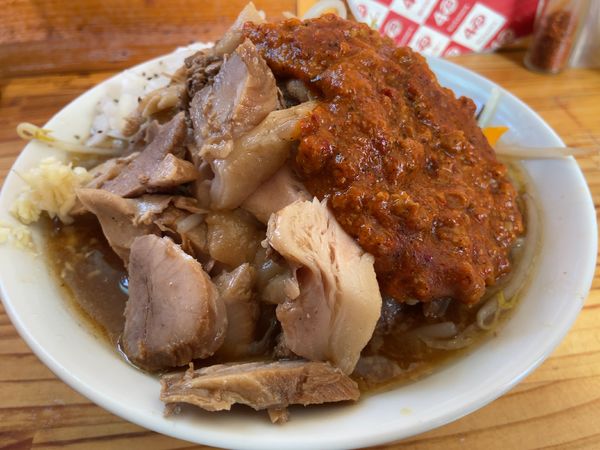「ぶた入りオロチョンラーメン」@にかいやの写真