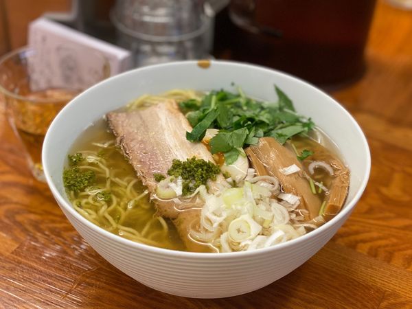 「和風柚子柳麺　760 半麺」@麺屋ひょっとこの写真