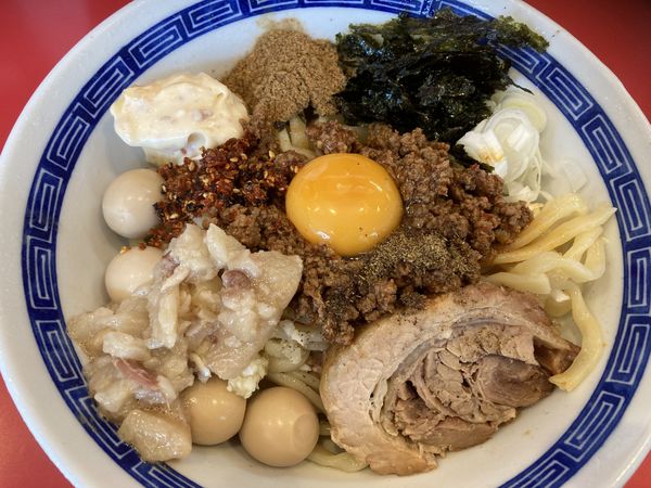 「【限定】冷やし台湾まぜそば¥900+うずら¥100」@ジャンプの写真