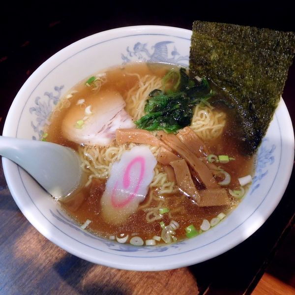 「うす味 支那そば（600円）」@天天館の写真