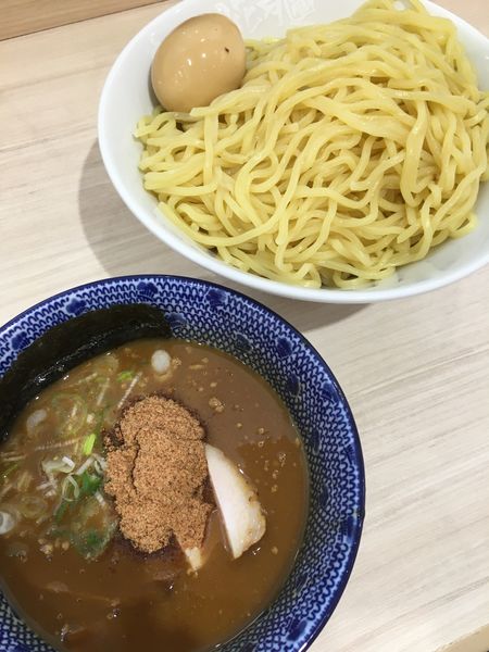 「濃厚鶏白湯つけ麺風雲児900円＋半熟味玉」@らあめん花月嵐 アリオ鷲宮店の写真